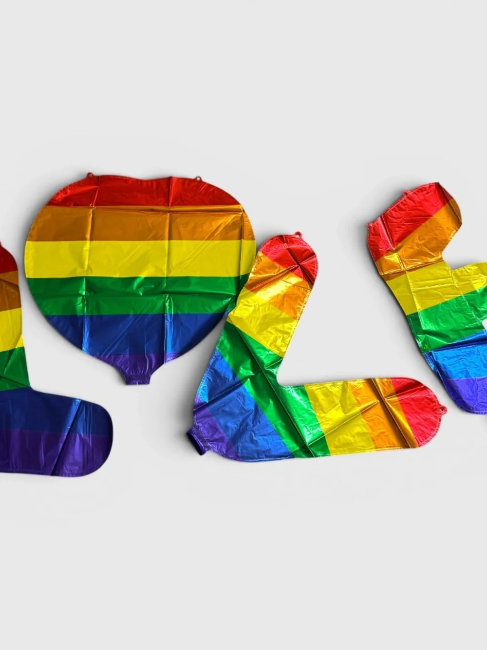 NIP 8pc Rainbow Pride Love Is Love Balloon Party Decor Set